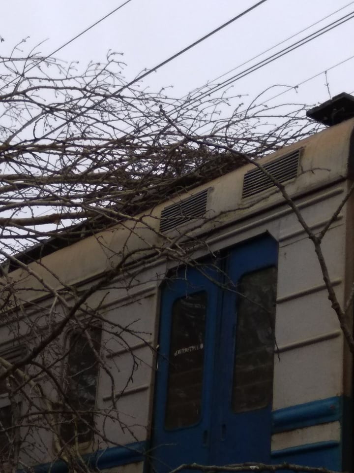 На Львівщині через шквальний вітер затримуються поїзди