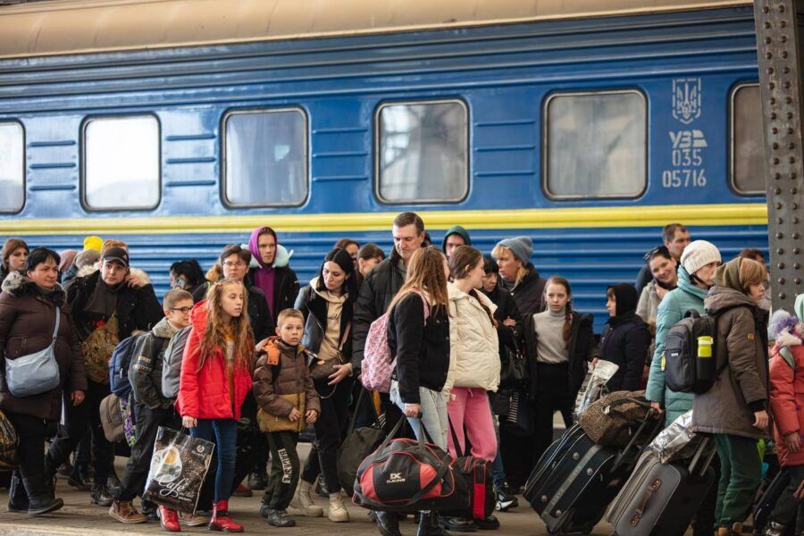 потяг евакуація